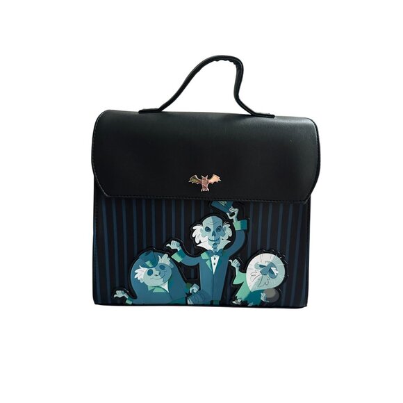 LOUNGEFLY Disney Haunted Mansion Hitchhiking Ghosts Crossbody Bag - Picture 9 of 10